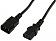 Power Supply Cable CEE - CEE Contra  2.00m. Black